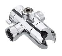 3-Way Shower Diverter Valve, G1/2 Thread Polished Chrome Splitter for Handheld Shower Arm - Bathroom Shower System Replacement Part & Attachment