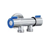 3 Way Shower Diverter Valve SUS 304 Angle Water Stop Toilet Parts Bidet Shower Flush Button(A)