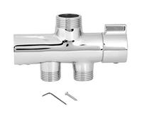3 Way Shower Diverter Valve, Wall Mounted Shower Valve Diverter Separator Shower Head Splitter for Home Bathroom, G1/2"
