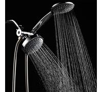3-Way Shower Head Diverter with Mount Combo Show Arm Mounted Valve Fix Bracket 5-Functions Top Shower Set