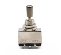 3 Way Silver Electric Guitar Box Metal Toggle Converter Tone Change Converter With Metal Tip Knob Cap For SG/LP Guitar Parts(Nickel)