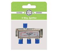 3 Way Sky Satellite TV Signal Splitter COAX Cable Lead F-Type Connector