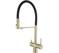 3-Way Spin Kitchen Water Tap - Brass Hot & Cold Filter Tap for Drinking Water