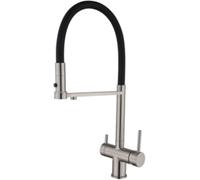 3-Way Spin Kitchen Water Tap - Brass Hot & Cold Filter Tap for Drinking Water
