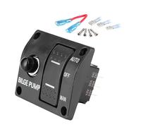 3 Way Switches Panel 12V/24V Boat Bilge Pumps Marine Bilge Pumps Switches Panel Automatic LED Switch