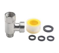 3 Way Tee Connector for Water Lines in Sturdy Stainless Steel Construction
