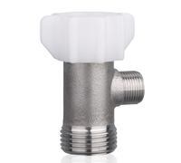 3 Way Tee Connector with Gasket, Bidet T-Adapter Bidet Diverter Valve for Toilet Shower Splitter Head Valve Suitable for Most Toilets Water Lines Water Diversion