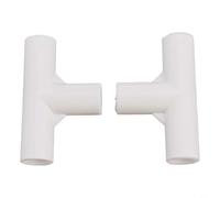 3 Way Tent Pole Joint Connector for Camping Tent Pole Fitting, Canopy Pole Connector Plastic, Garden Tent Pole Tee, Wardrobe Frame and Pet Bed Pole Joint, 10 Pack(T-tee)