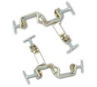 3 Way Timber Adjustable Clamps for Bricklaying Zinc Profiles Clamp Setting Out Brick Laying 76 x 76mm to 38 x 38mm (Pack 4)