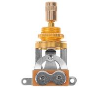 3 Way Toggle Switch with Cylindrical Metal Tip Chrome Finish | Instant Auditory Feedback for DIY Enthusiasts and Repair Technicians, Suitable for Metric Guitars, Stage Performance,