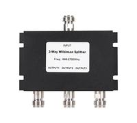 3 Way TV Signal Splitter, 3 Way Power Divider 698-2700MHz Low Loss N Type Interface Strong Signal 50W with F Female Thread Connector for Communication