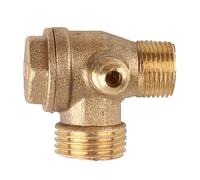 3-Way Unidirectional Check Connect Pipe Brass/Aluminium Alloy Air Compressor Replacement Check Valves Air Compressor Portable Accessories Hose Oil Separator Pressure Switch Tire