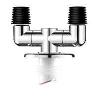 3-Way Washing Machine Drain Adapter With Sealed Base For Floor Drain And Sewer Pipe Connection ABS Elbow Joint For Home Laundry Room Use
