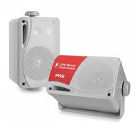 3-Way Waterproof Marine Box Speakers - 3.5" 200 Watt Dual Indoor Outdoor Speaker System - Weatherproof/Waterproof Outdoor Speaker - Home, Boat, Pool, Patio Indoor Outdoor Use