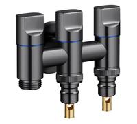 3 Ways Angle Valve Advanced Technology for Stable Water Flow Control with The Three Ways Multifunctional Diverter Valve(Dark Gray)