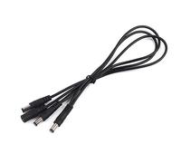 3 Ways Daisy Chain Multi-interface Connecting 1 to 3 Cable Splitter Cord | Guitar Effects Power Supply Adapter Od05, Black Wire, Plastic Copper Build, High Conductivity, Low Weight
