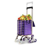 3-Wheel Aluminum Shopping Cart - 45L Capacity Lightweight & Grocery Trolley Easy Maneuverability for Outdoor & Indoor Use Perfect for Seniors & Busy Shoppers