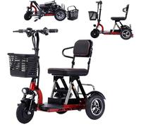 3 Wheel Disabled Scooter Electric Mobile for The Elderly Lightweight 3 Wheels Battery Life up to 20Km Comfortable Seat Small Foldable and Lightweight