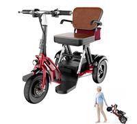 3 Wheel Electric Mobility Scooters for Adults & Seniors, 300W Motor, 48V 12Ah Battery, Up to 40KM Range, Foldable Lightweight Design, Stable & Comfortable Ride,Heavy Duty 120KG Capacity