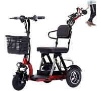 3 Wheel Mobility Folding Mobility Lightweight Travel Mobility with Charger and Basket for Shopping Outdoor Seniors Adults Handicapped Elderly (1)