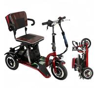 3 Wheel Mobility Scooter - Electric Powered Wheelchair Device - Compact Heavy Duty Mobile for Travel,Adults,Elderly - with Charger and Basket Included 40km(Rear Dual Drive 55km)