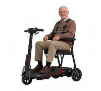 3-Wheel Mobility Scooter,Folding Mobility Scooters,Portable Travel Scooter,with Dual Removable Batteries,Weight Capacity 136 Kg/299 Lbs,for the Elderly Disabled 6.6AH*2