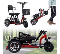 3-Wheel Mobility Scooter with Storage Basket Scooters for Senior Foldable Lightweight Stable and Safe Mobility Scooter Easy to Carry City Scooter for Adults Elderly