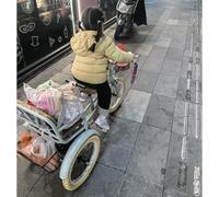 3 Wheel Pedal Tricycle with Passenger Basket, Dual Seat Outdoor Cruiser Bicycle, Toddler Child Trike