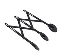 3 Wheel Stainless Steel Pastry Cutter, Adjustable Dough Divider for Pizza Baking, Professional Kitchen Tool with Locking Device, Evenly Cut Brownies, Cakes and Biscuits, Food Grade (Black Non-Stick)