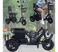 3 Wheeled Mobility Vehicle Foldable Lightweigh 3-Wheel Mobility Scooter - Convenient for Travel for Adults Elderly Disabled and People with Limited Mobility (B)