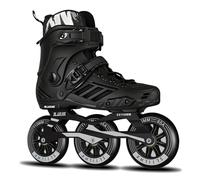3 Wheels Inline Skates for Men Women, Professional Roller Skates Blades for Male Female,High Performance Fitness Adult Speed Skates with 110MM Wheels, Washable Liner(Black)