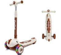 3 Wheels Scooter for Kids 3-8 Years Old Boys Girls Foldable Kick Scooter Adjustable Height LED Flashing Wheels