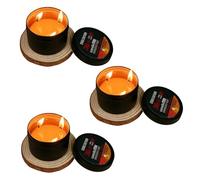 3-wick Emergency Candles, 36 Hour Long Lasting Burning Survival Candles Jars, Portable Beeswax for Power Outages Outdoor Hiking Camping Picnic Home Office And Romantic Moments (3pcs)