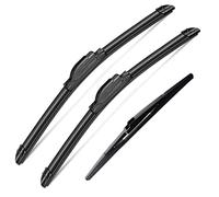 3 Wipers Set for 2004-2009 Toyota Prius, Windshield Wiper Blades Original Equipment Replacement Front and Rear- 26"/18"/16" (Pack of 3) J- HOOK