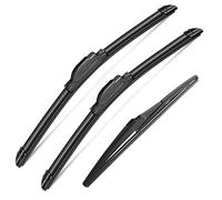 3 Wipers Set for 2006-2011 Mini Cooper, Windshield Wiper Blades Original Equipment Replacement Front and Rear- 19"/18"/10L" (Pack of 3) J- HOOK