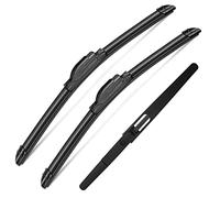 3 Wipers Set for 2015-2021 Nissan Rogue, 2013-2019 Nissan Pathfinder, Windshield Wiper Blades Original Equipment Replacement Front and Rear for My Car- 26"/17"/12" (Pack of 3) J- HOOK