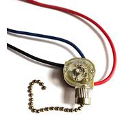 3-Wire Pull Chain Switch Beads Chain Wall Light Fan Ceiling Switch Replacement For Ceiling Fan Desk Antique Lamps Light Pull Replacement Lamp On Off