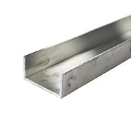 3" x 1.1/2" Aluminium U-Channel Trim x 1/8" Wall - Aluminium Channel U Profile (1000mm (100cm) Length)
