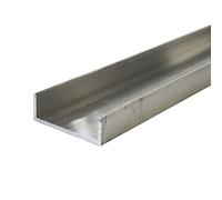 3" x 1" Aluminium U-Channel Trim x 1/8" Wall - Aluminium Channel U Profile (500mm (50cm) Length)