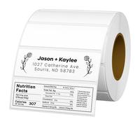 3" x 1" Direct Thermal Labels UPC Barcode & Address Labels Self-Adhesive Thermal Sticker Labels Compatible with Zebra, Rollo and Other Thermal Label Printers