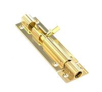 3" x 1" Inch - 76mm x 25mm Straight Barrel Bolt Polished Brass