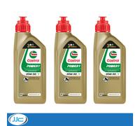 3 x 1 Litre - Castrol Power 1 4T Semi Synthetic 20W50 Motorbike Engine Oil
