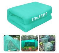 3 x 10m Garden Mesh Netting, Ultra Fine Mesh Protection Netting Plant Covers Greenhouse Row Cover Raised Bed Screen Barrier Net for Vegetable Fruits Flowers Trees Crops, Green