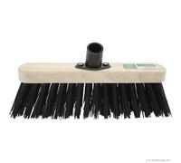3 X 12" Wooden Stiff Black Bristle Hard Yard Brush Broom Head Cleaning Sweeping | Bristles Stiff Multi Purpose, Outdoor Use | Sweeping Tools, Replacement Head