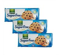 3 x 125g Chocolate Choco Chip Cookies Biscuits Sugar Free