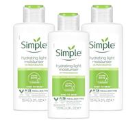 3 x 125mL | Simple Kind To Skin Hydrating Light Moisturiser 125ml | 12 Hrs Moisturisation | For All Skin Types | 3 Pack