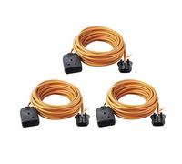 3 x 13amp 1 Socket 10 Meter Extension Lead - Orange