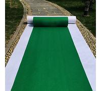 3 x 15 ft Aisle Runners Wedding Accessories 2mm Green Aisle Runner Carpet Rugs for Step and Repeat Display, Ceremony Parties and Events Indoor or Outdoor Decoration 3ft Wide x 15 feet Long