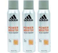 3 x 150ml Adidas 72H Anti-Perspirant Deodorant for Men - Power Booster