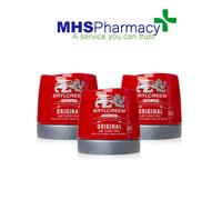 3 x 150ml BRYLCREEM ORIGINAL HAIR STYLING RED TUB